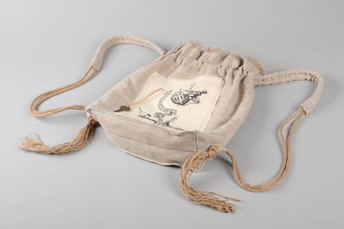 Handmade Frauen Rucksack Sack Tasche ausgefallener Rucksack mit Abbildung  - MADEheart.com
