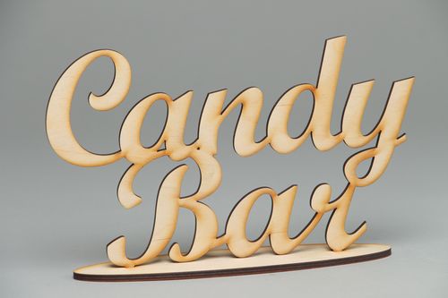 Handmade craft blank lettering - MADEheart.com