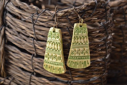 Long ceramic earrings - MADEheart.com