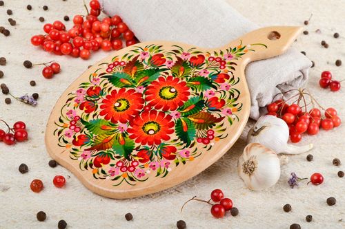 Tabla de madera para cortar artesanal menaje de cocina regalo para mujer - MADEheart.com