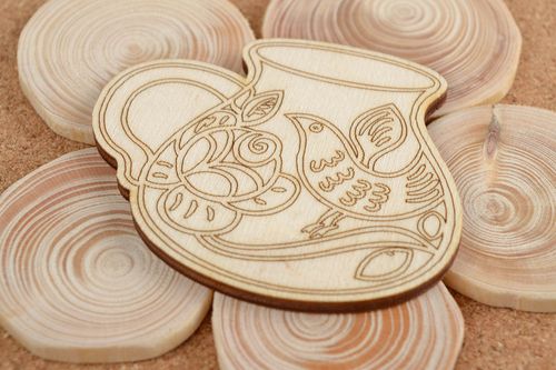 Handmade wooden blank for creativity creative accessories blank for painting - MADEheart.com