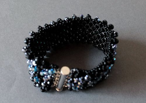 Bracelet made of Czech beads and glass, Swarovski stones Tales of Scheherazade - MADEheart.com