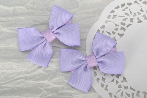 Grampos-laços roxas - MADEheart.com