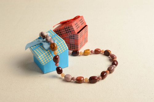 Collar hecho a mano elegante bisutería de moda original accesorio para mujer - MADEheart.com