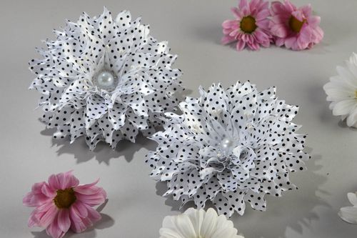Handmade Schmucke stilvoll Blumen Haargummis originell Mädchen Haarschmucke - MADEheart.com