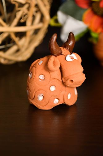 Figurina fatta a mano in ceramica carino animaletto souvenir di terracotta - MADEheart.com