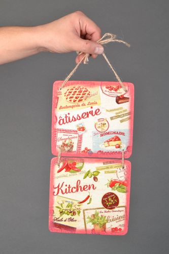 Pannello in decoupage fatto a mano decorazione da parete elemento decorativo - MADEheart.com