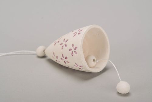 Bell made from white clay - MADEheart.com