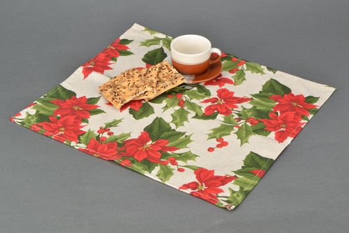 Декоративная салфетка рождественская из ткани - MADEheart.com
