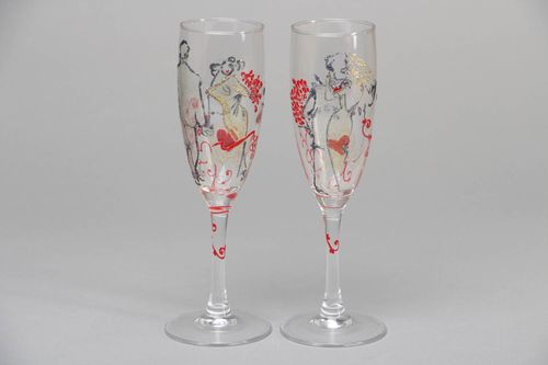 Painted glasses 150 ml - MADEheart.com