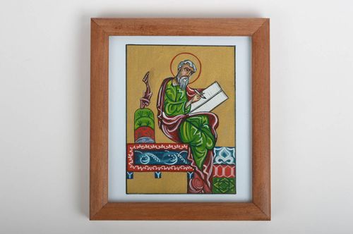 Cuadro religioso hecho a mano elemento decorativo regalo original para amigos - MADEheart.com