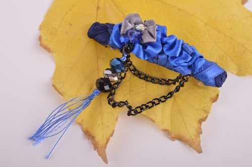 Fermacapelli in tessuto fatto a mano fermaglio capelli accessorio originale - MADEheart.com