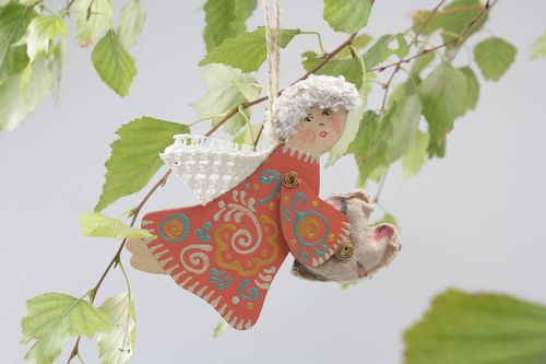 Wooden interior pendant Angel - MADEheart.com