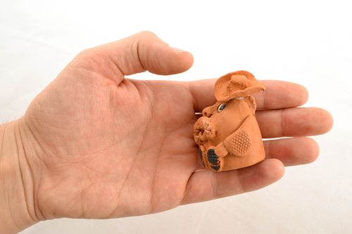 Statuetta divertente in argilla fatta a mano figurina decorativa in ceramica  - MADEheart.com