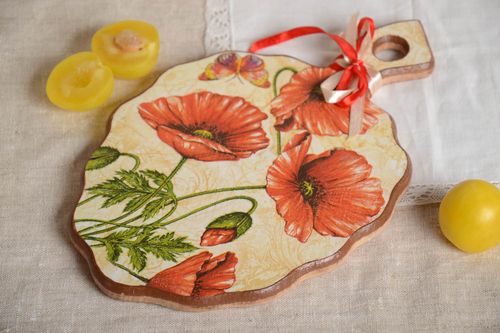 Handmade Schneidebrett Holz Küchen Zubehör Deko Ideen Geschenk für Frau - MADEheart.com