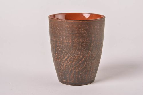 Handmade ceramic glass 250 ml ceramic tableware pottery works table setting - MADEheart.com