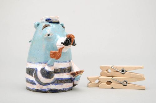 Estatueta Urso marinheiro - MADEheart.com