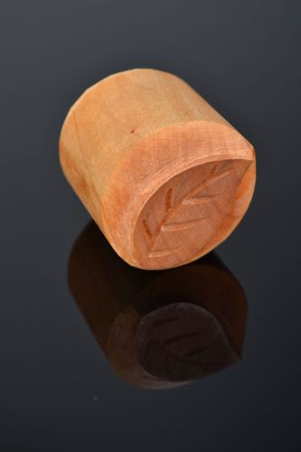 Tampon pour impression tissu en bois fait main - MADEheart.com