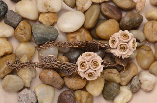 Handmade beautiful designer earrings stylish flower earrings cute jewelry - MADEheart.com