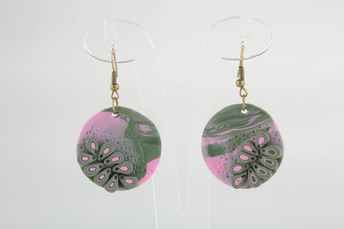 Brincos de argila de polímero artesanais  - MADEheart.com