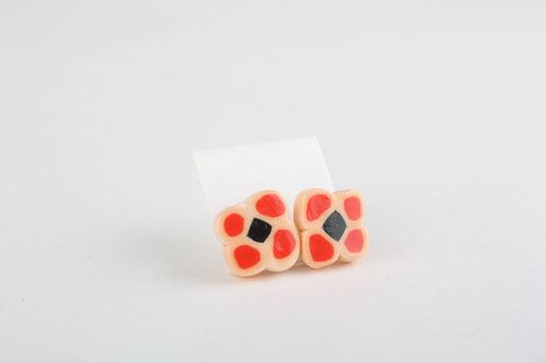 Small polymer clay earrings - MADEheart.com