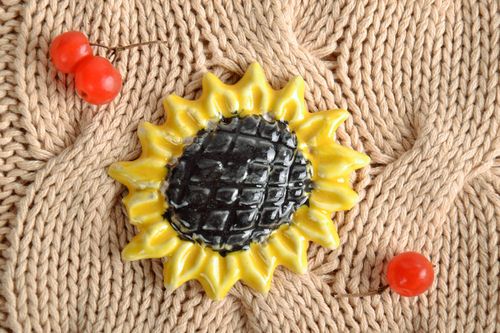 Handmade Magnet Sonnenblume - MADEheart.com