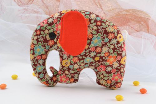 Elefantino di peluche fatto a mano pupazzo di peluche giocattolo di peluche - MADEheart.com