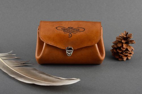 Стильный кошелек женский ручной работы кожаный аксессуар стильный кошелек - MADEheart.com