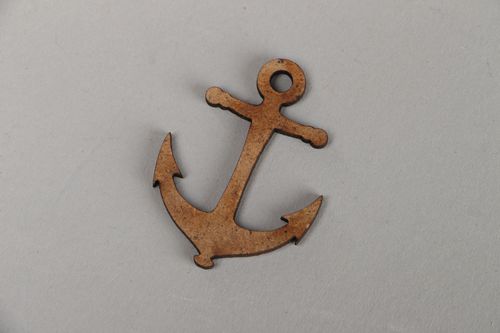 Forme en bois pour scrapbooking Ancre - MADEheart.com