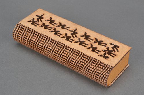 Astuccio per decoupage fatto a mano semilavorato di legno da dipingere - MADEheart.com