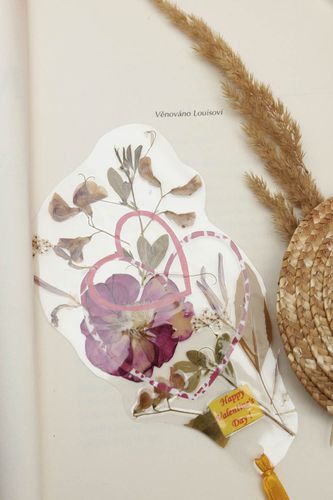 Unusual handmade botanical bookmark fashion accessories handmade gifts - MADEheart.com
