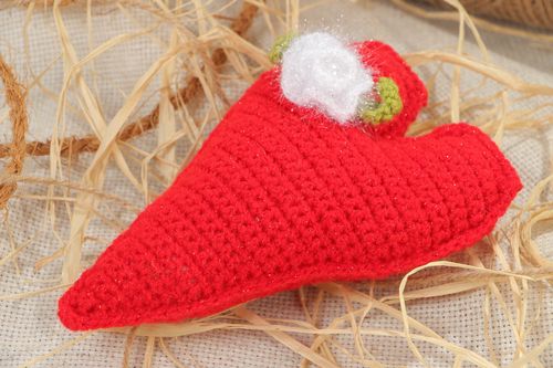Beautiful large handmade crochet soft fridge magnet Red Heart - MADEheart.com