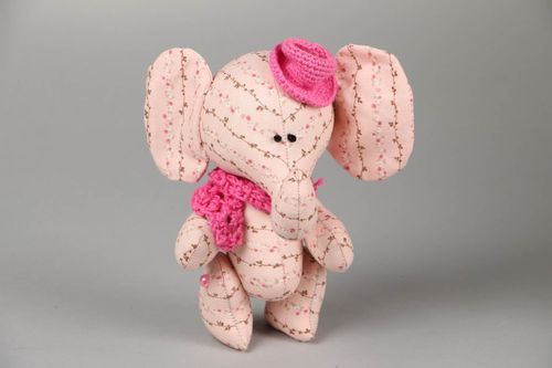 Soft toy Pink elephant - MADEheart.com