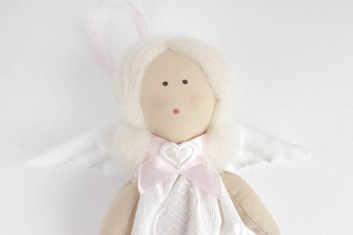 Кукла ручной работы кукла из ткани ангелочек нежный авторская кукла маленькая - MADEheart.com
