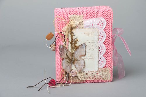 Unusual notebook with jercey cover - MADEheart.com