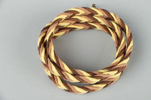 Bracelet braided of suede - MADEheart.com