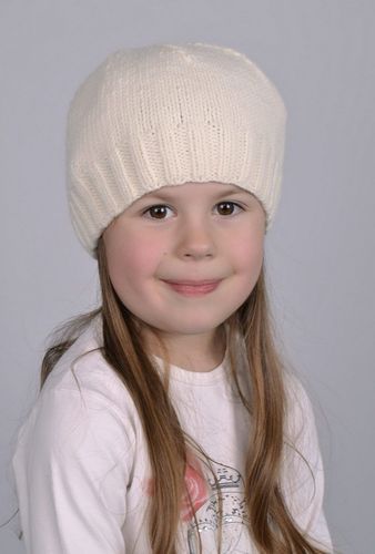 Childrens knitted hat Angel - MADEheart.com