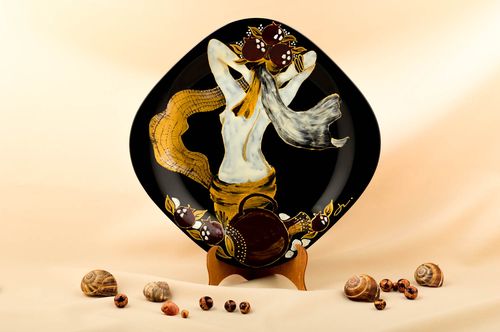 Decorative plate home decor glass decorations pass dish for decorative use only - MADEheart.com