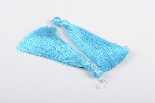 Fäden handmade Ohrringe für Damen Schmuck Ohrhänger ausgefallener Ohrschmuck  - MADEheart.com