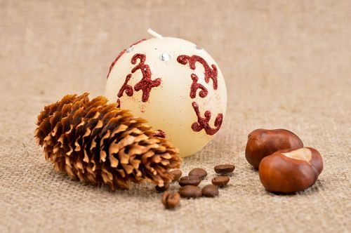 Vela de parafina artesanal aromatizada elemento decorativo regalo original - MADEheart.com