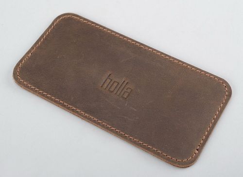Sleeve for iPhone 4S/5S made of natural leather - MADEheart.com