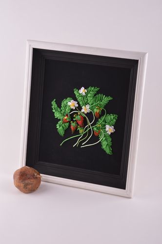 Tableau brodé fait main Décoration murale Cadeau original pour anniversaire - MADEheart.com