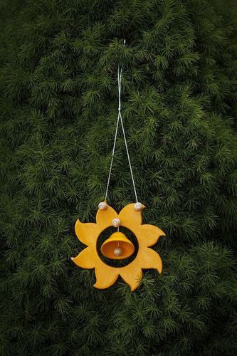 Interior pendant Sun with bell orange - MADEheart.com