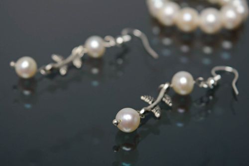 Lange Ohrringe aus Silber - MADEheart.com
