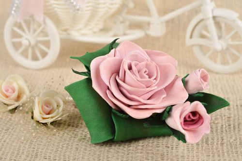 Handmade große Brosche Bräutigam Accessoire Hochzeit Blumen Brosche Boutonniere  - MADEheart.com