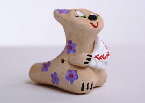 Assobio de cerâmica Gato - MADEheart.com