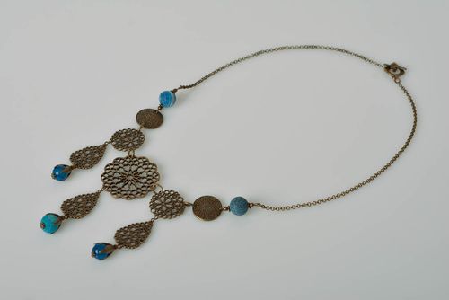 Handmade designer necklace stylish elegant jewelry massive cute necklace - MADEheart.com