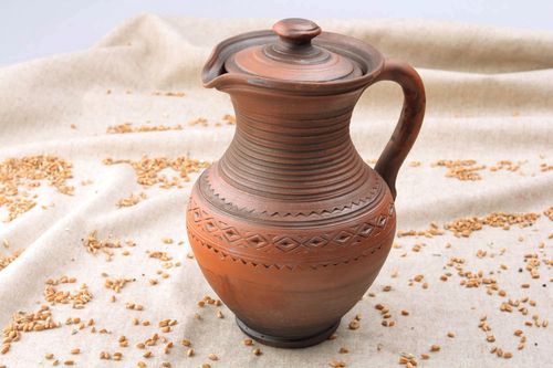 Keramische Kanne mit Deckel - MADEheart.com