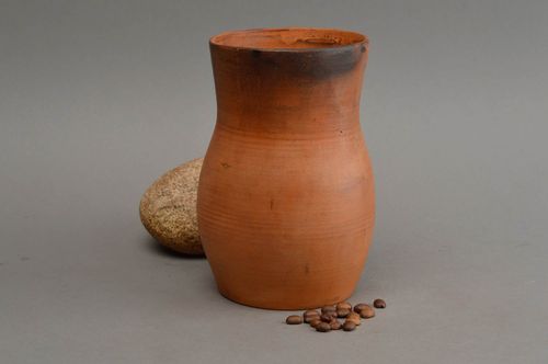 30 oz village old-style handmade jug for milk or water gift home pottery 6, 1,16 lb - MADEheart.com