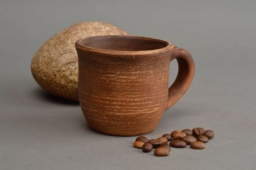 Tasse en céramique faite main à café 10 cl ethnique vaisselle originale - MADEheart.com